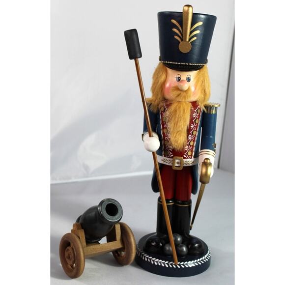 Zim's Heirloom Collectables Z98-03 Soldier w Cannon nutcracker Christmas guard - Picture 1 of 14
